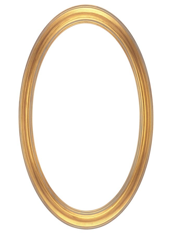 Stein Design Oval Frames - Hand-Finished Open-Back Oval Frames for Canvas, Paintings, Artists, Museum Display, Pictures, & More! - [Gold - 11"x14"] - Image 1