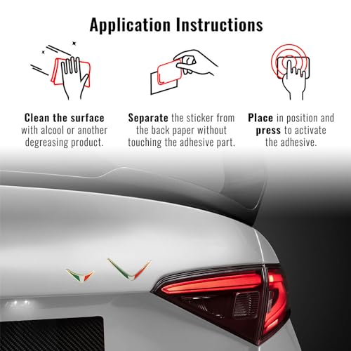 4R Quattroerre.it 32114 3D Sticker Decoration Italy, 50 x 110 mm - Image 4