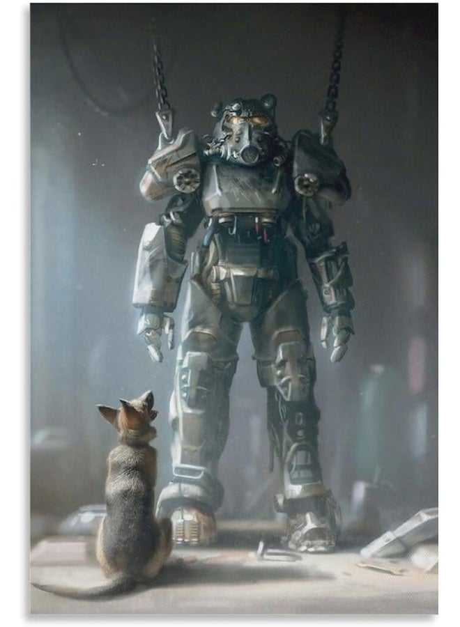Home Trove ENYPOLIS Fallout 4 Classic Popular Game Posters & Prints on Canvas Wall Art Poster For Room Decor Unframe 12x18inch(30x45cm)  - Image 1