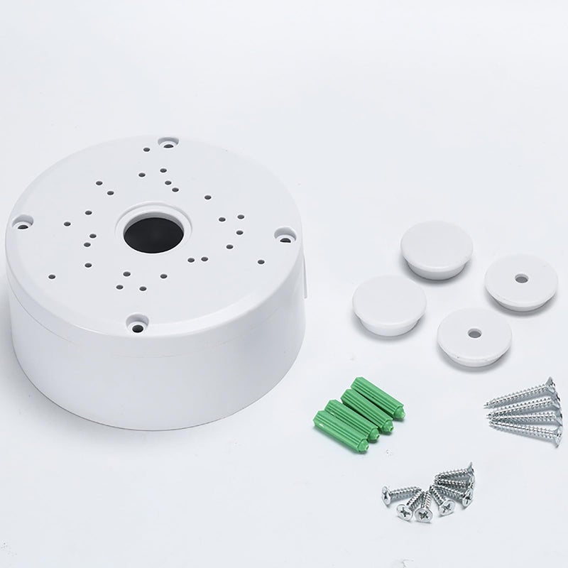 NVRTTRR Universal Bullet Security Camera Junction Box Mount Bracket Plastic Rainproof Junction Box Mount Bracket for IP Camera Electric Enclosure, Indoor/Outdoor Wall Cable Junction Base Boxes (3 Pack) - Image 5
