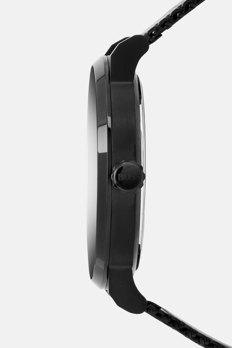 BOSS Men 1513810 Stainless Watch 45mm, Black  - Image 5