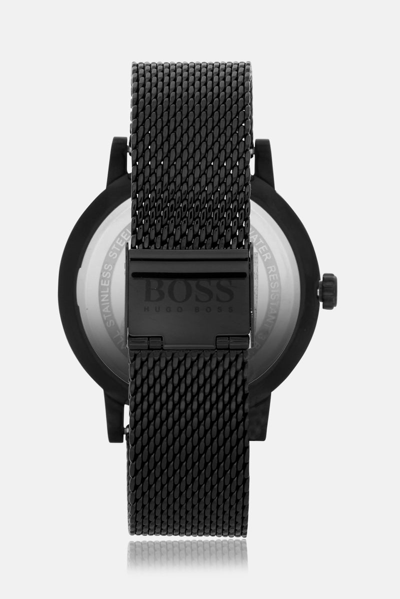 BOSS Men 1513810 Stainless Watch 45mm, Black  - Image 3
