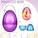 Funtery 8 Pcs Jumbo Easter Eggs 10 Inch Plastic Giant Easter Eggs with Handles Clear Large Baskets Fillable Big Bunny Egg Shaped Baskets Containers Decoration Multi Colors - Image 4