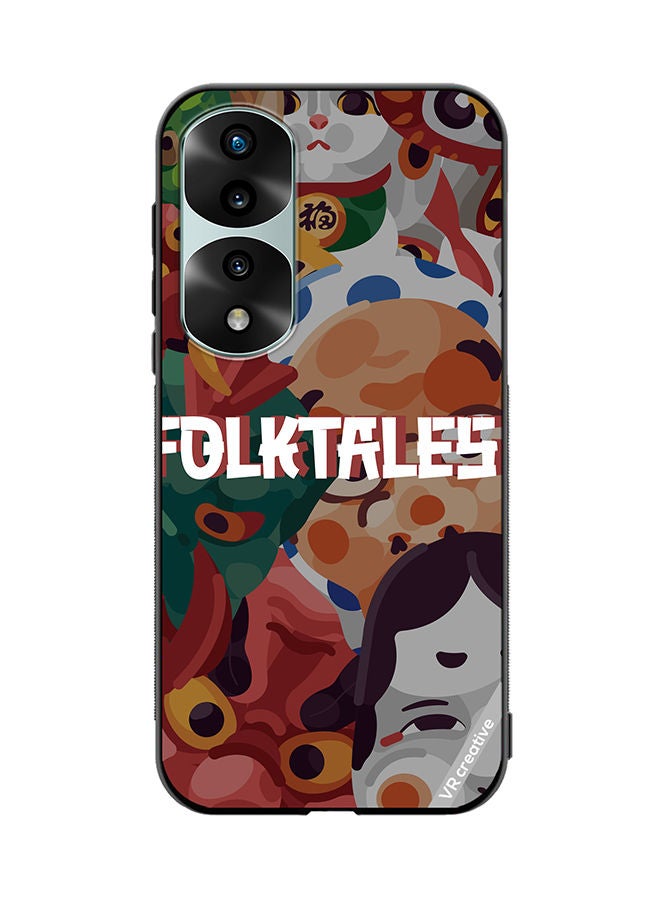 VR CREATIVE Protective Case Cover For Honor 70 Pro Japanesse Folk Tales Design Multicolour - Image 1