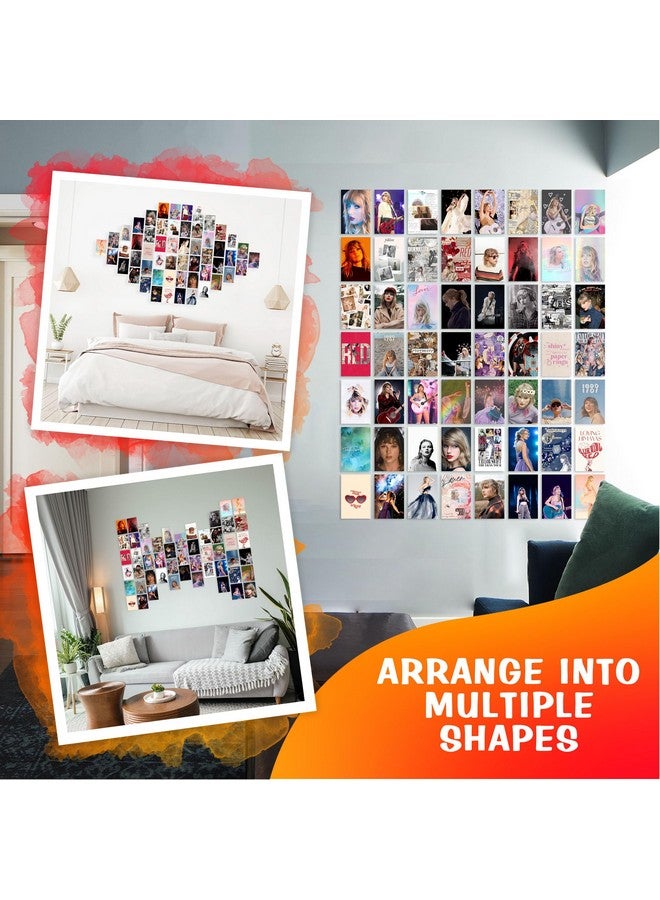 CodersParadise Pack of 54 Popular Music Artist Wall Collage Kit Posters - 4 x 6 Inches Posters for Wall Decoration - Wall Art For Bedroom, Office, Living room, Dorm room - Glue Dots Included - Image 4
