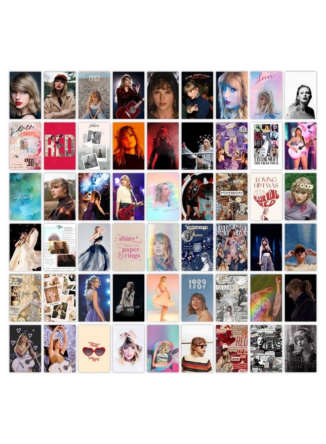 CodersParadise Pack of 54 Popular Music Artist Wall Collage Kit Posters - 4 x 6 Inches Posters for Wall Decoration - Wall Art For Bedroom, Office, Living room, Dorm room - Glue Dots Included - Image 1