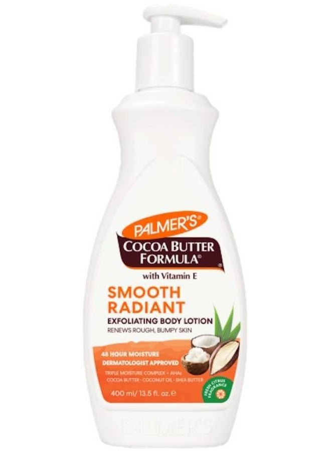 PALMER'S Cocoa Butter Formula Smooth Radiant Exfoliating Body Lotion 400ml