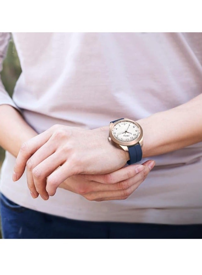 DUSALA Magnetic Watch Band 22mm - Quick Release - Skin-Friendly Soft Silicone Sport Watch Band for Men Women, Magnetic Folding Clasp Silicone Strap - Image 4