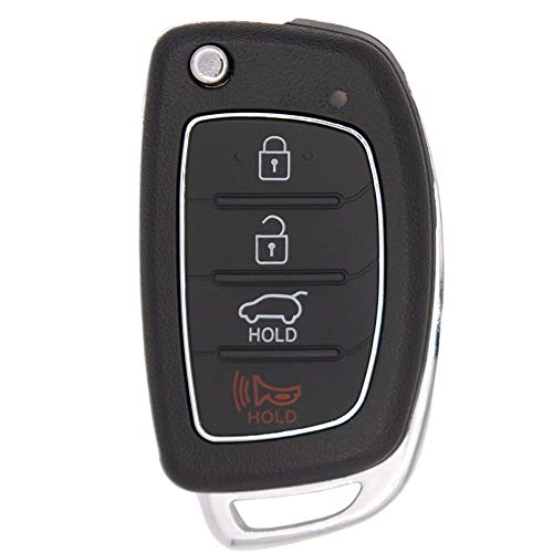 Keyless2Go Replacement for Keyless Entry Remote Head Flip Car Key Fob for Hyundai Santa Fe TQ8-RKE-4F31 95430-2W110 - Image 2