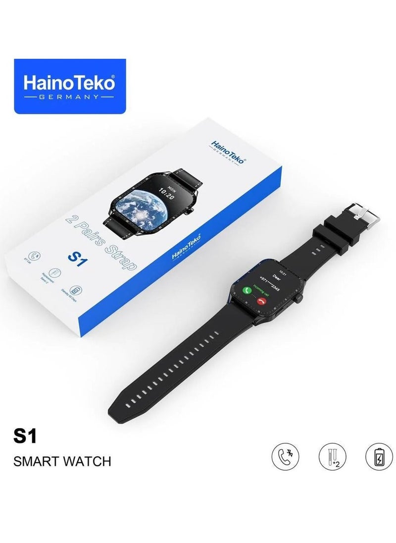Haino Teko - Smart Watch With 2 Pairs Strap S1 - Image 1