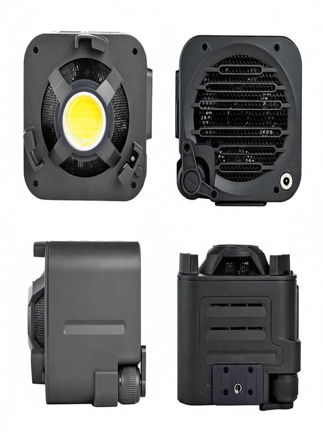 يونجنيو مصباح فيديو LED صغير الحجم YONGNUO YNLUX100 بتقنية COB، بقوة 100 واط، قابل للتعتيم من 3200 كلفن إلى 5600 كلفن، مع 12 تأثيرًا ضوئيًا، وحامل Bowens، مثالي لتصوير البورتريه في الهواء الطلق، ومدونات الفيديو، والبث المباشر للفيديوهات. - Image 5