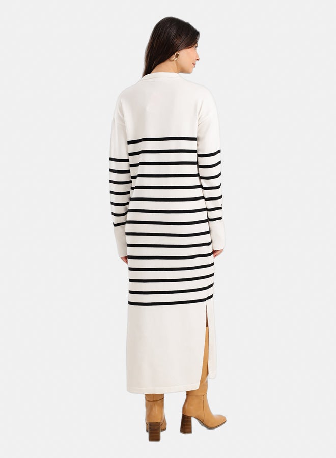 Carina Striped Knit Midi Dress - Image 2