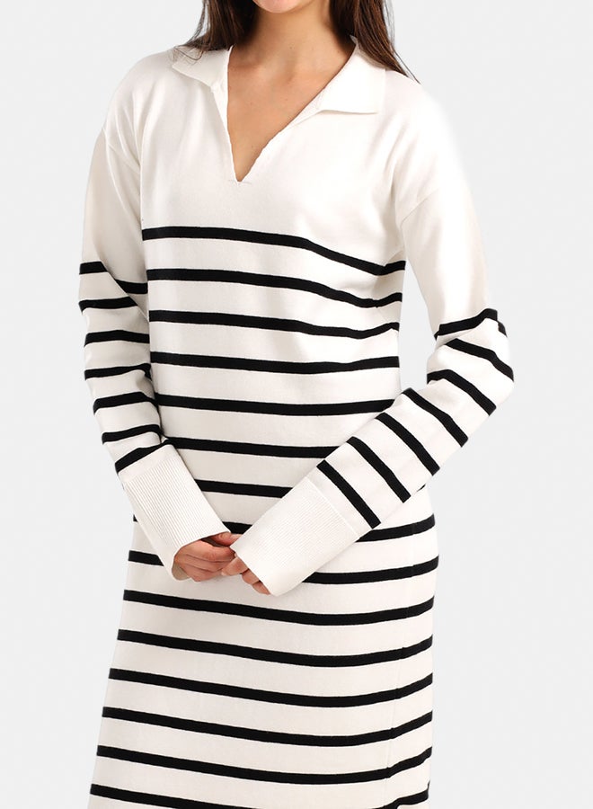 Carina Striped Knit Midi Dress - Image 3