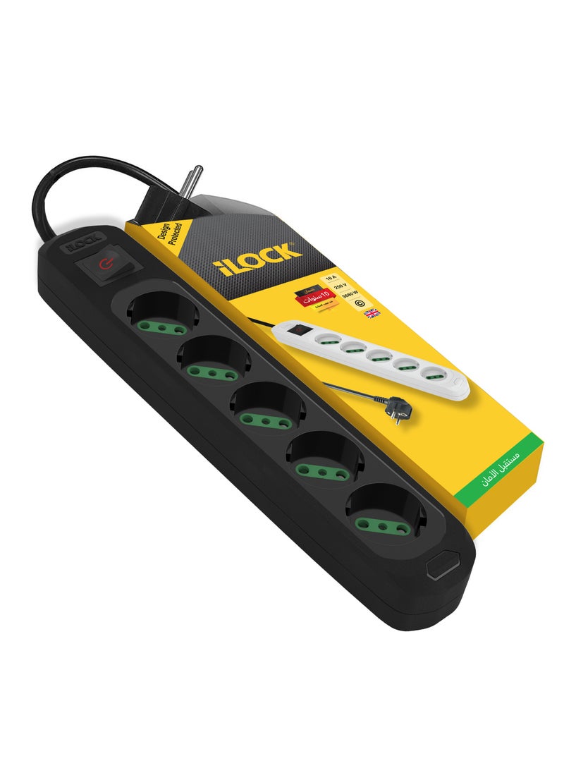 iLOCK ILOCK power strip 5 outlets without earthing (Basic) 3 m 