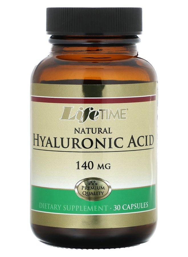 Lifetime Natural Hyaluronic Acid 140 mg 30 Capsules 