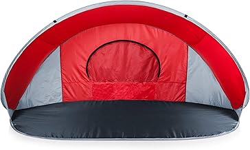 ONIVA - a Picnic Time brand ONIVA - a Picnic Time brand ONIVA - a Picnic Time Brand Manta Portable Pop-Up Sun/Wind Shelter, Red  - Image 1