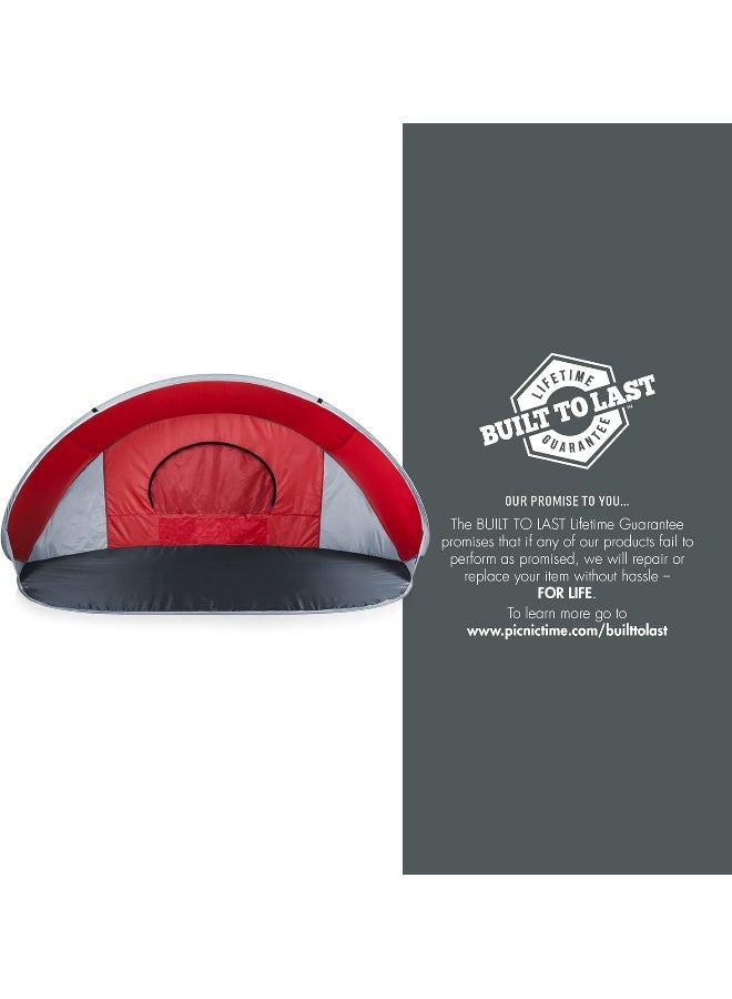 ONIVA - a Picnic Time brand ONIVA - a Picnic Time brand ONIVA - a Picnic Time Brand Manta Portable Pop-Up Sun/Wind Shelter, Red  - Image 4