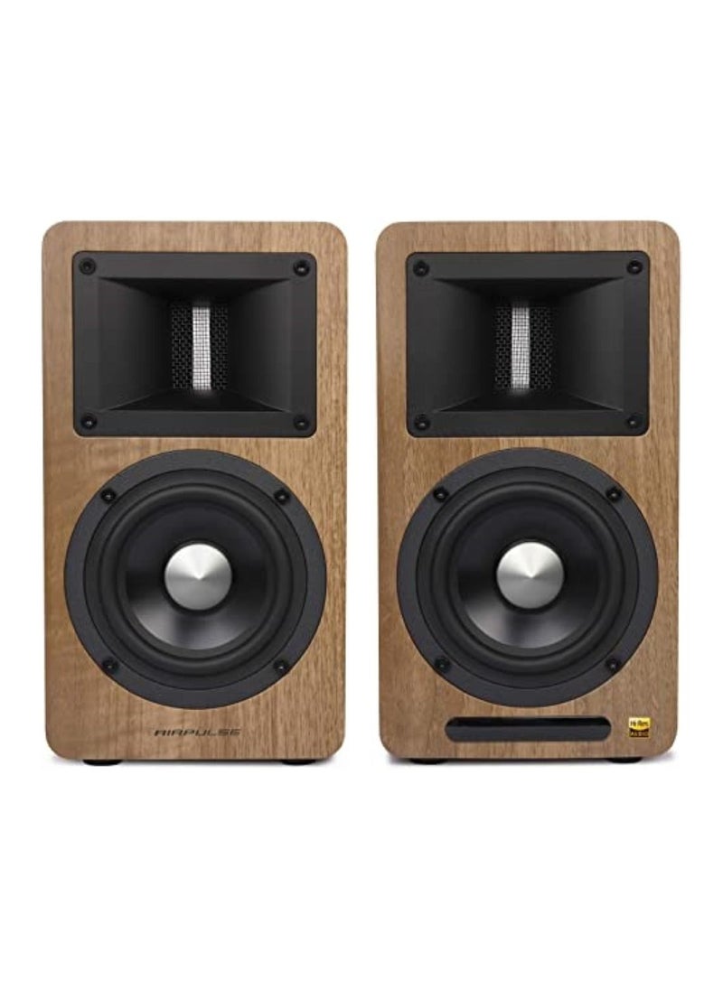 AIRPULSE - Airpulse A80 Hi Res Audio Bluetooth Speaker Brown - Image 1
