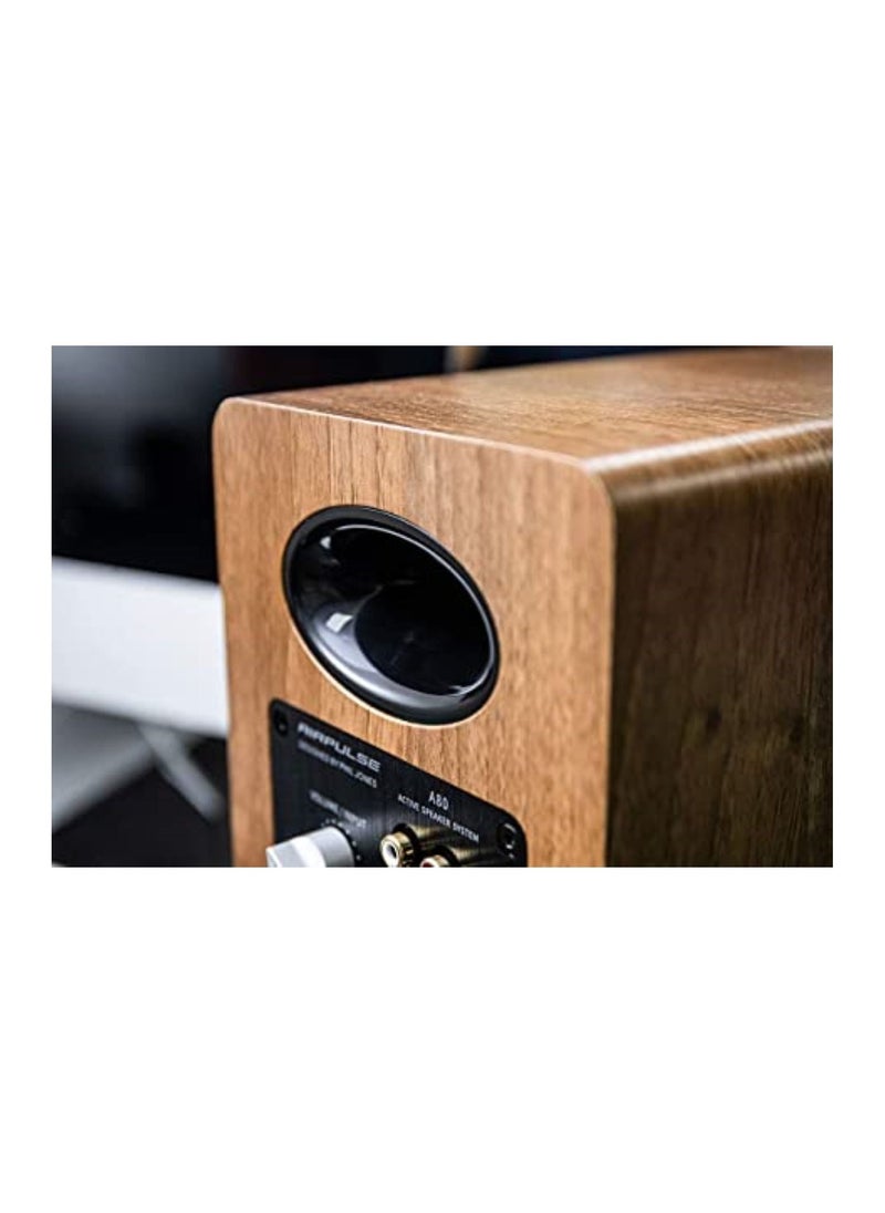 AIRPULSE - Airpulse A80 Hi Res Audio Bluetooth Speaker Brown - Image 1