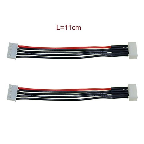 SoloGood 10PCS JST-XH 2S/ 3S/ 4S/ 5S/ 6S Battery Balance Plug Extension Lead 22AWG Silicone Wire Balance Leads Extension Cable for LiPo Batteries Balance Charging(Each Size 2pcs) - Image 2