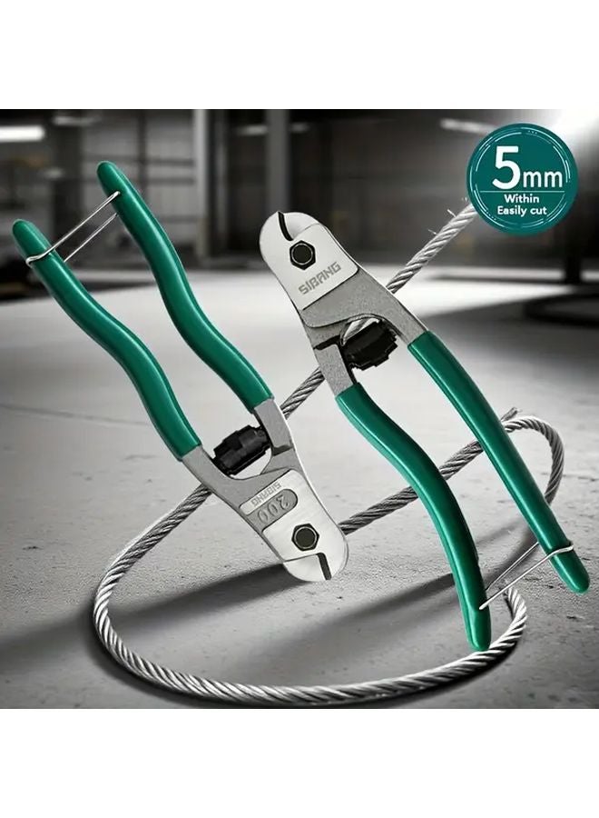 1PC 8 Inch Industrial Wire Rope Cutter Heavy Duty Steel Cable Cutter with Non Slip Grip - Image 2