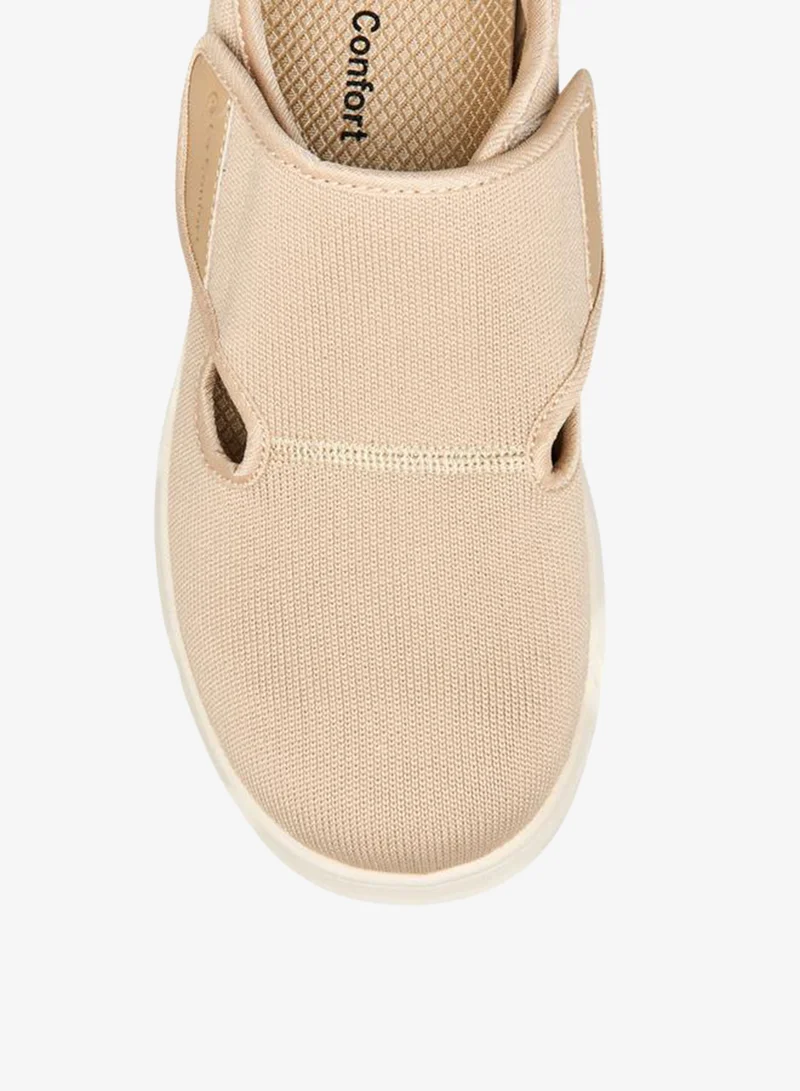 Le Confort BEIGE Textured Diabetic Shoes with Hook and Loop Closure for Women | Best Price UAE