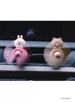 Joyeworld Bunny Cony Pilot Car Air Freshener Perfume Fragrance Car Accessories Interior Decoration Rotating Propeller Magnetic Design  - Image 3