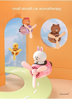 Joyeworld Bunny Cony Pilot Car Air Freshener Perfume Fragrance Car Accessories Interior Decoration Rotating Propeller Magnetic Design  - Image 4