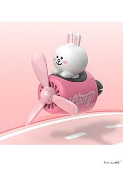 Joyeworld Bunny Cony Pilot Car Air Freshener Perfume Fragrance Car Accessories Interior Decoration Rotating Propeller Magnetic Design  - Image 1