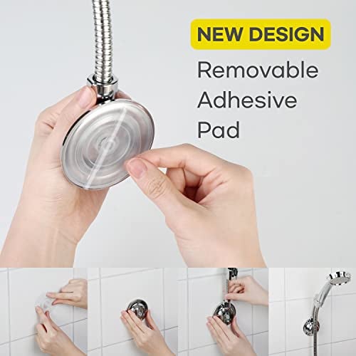 Bath Beyond BathBeyond Shower Head Holder - Flexible Shower Head Holder Adhesive Shower Head Wall Mount Holder for Hand Held Shower Head - Image 4