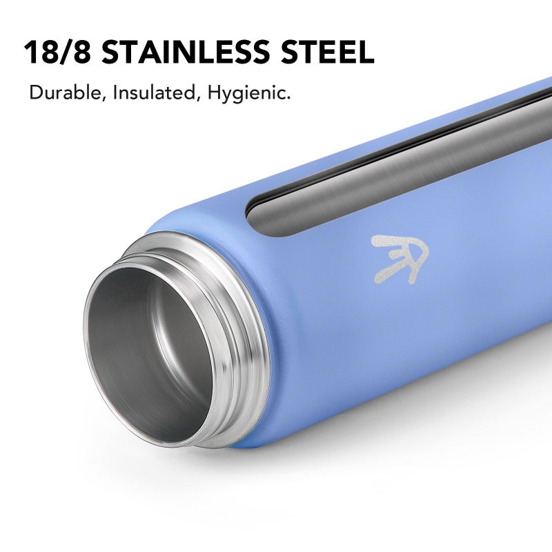 Enerbone 32 oz Insulated Water Bottle, Stainless Steel Bottle with Carrying Strap, Double-Wall Vacuum Insulation Design, Leakproof Sports Bottle with Straw, Keep Drinks Cold or Hot for Hours - Image 4