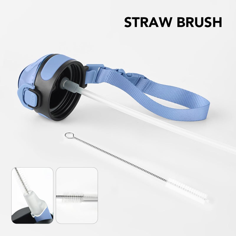 Enerbone 32 oz Insulated Water Bottle, Stainless Steel Bottle with Carrying Strap, Double-Wall Vacuum Insulation Design, Leakproof Sports Bottle with Straw, Keep Drinks Cold or Hot for Hours - Image 5