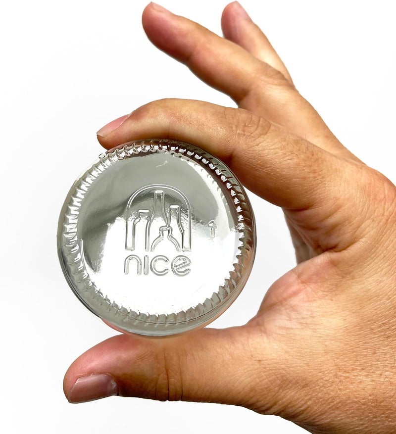 nicebottles - Clear Glass Woozy Bottles, 12 Oz (375ml) - Case of 12 Lovely Bottles Packed in Sturdy Box with 15 Black Screw Caps (Yes, That's 3 Extra Caps!) - Image 3