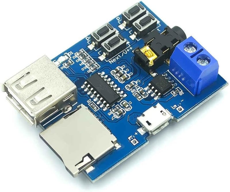 لوحة فك تشفير MP3 مع مكبر صوت مدمج تدعم محرك أقراص USB وبطاقة الذاكرة - Image 1