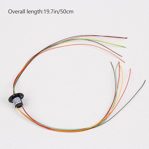 Comidox 12.5mm 300Rpm 6 Wires CIRCUITSx2A Capsule Electrical Slip Ring for Monitor Robotic Electrical Test Equipment 1Pcs - Image 5