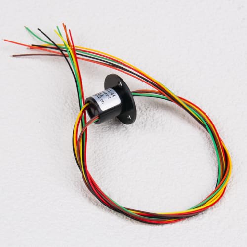 Comidox 12.5mm 300Rpm 6 Wires CIRCUITSx2A Capsule Electrical Slip Ring for Monitor Robotic Electrical Test Equipment 1Pcs - Image 3
