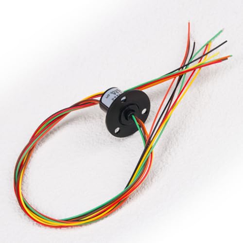 Comidox 12.5mm 300Rpm 6 Wires CIRCUITSx2A Capsule Electrical Slip Ring for Monitor Robotic Electrical Test Equipment 1Pcs - Image 4