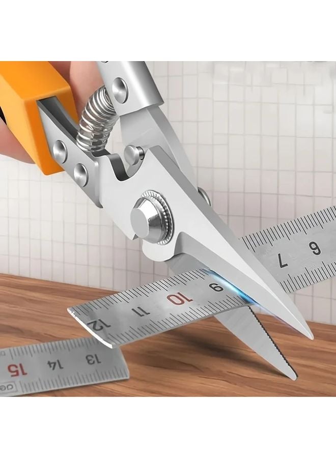 Professional Industrial Shears Stainless Steel Pointed Tip Scissors Metal PVC Pipe Cutter - Image 2