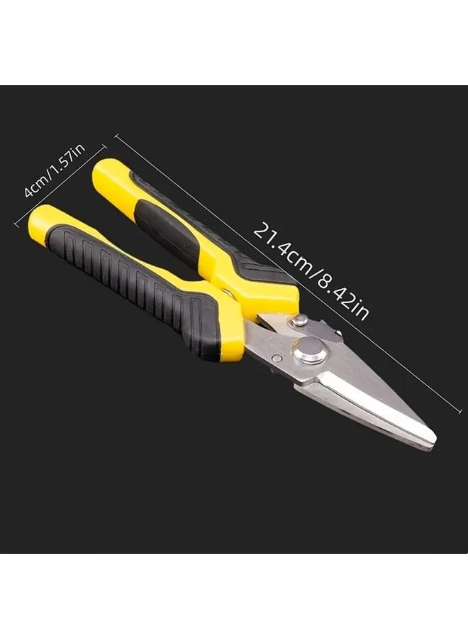 Professional Industrial Shears Stainless Steel Pointed Tip Scissors Metal PVC Pipe Cutter - Image 1