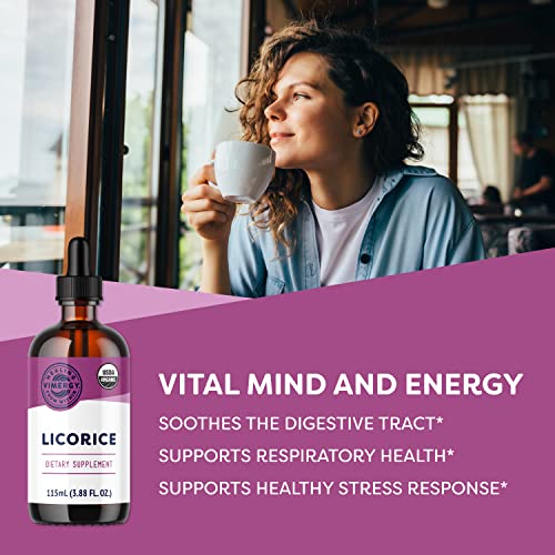 Vimergy Licorice – Promotes Digestive Function* – Benefits Respiratory Health* – USDA Certified Organic, Vegan, Gluten-Free – 115 mL (57 Servings) - Image 2