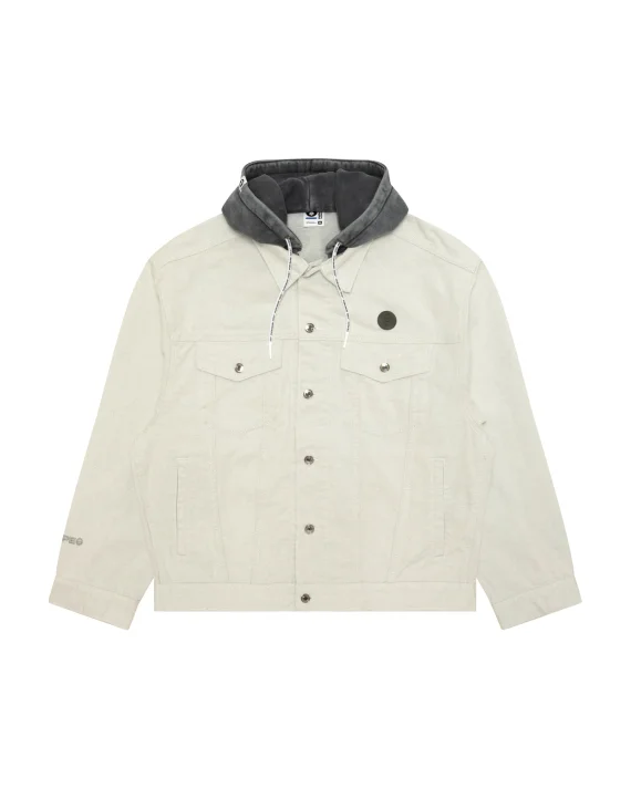 AAPE AAPENOW moonface hooded denim jacket