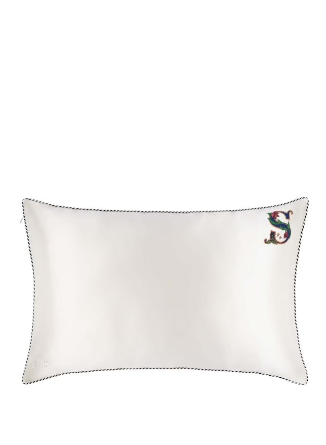 Slip Pure Silk Initial Collection Queen Pillowcase - White | S - Image 2