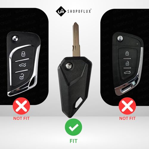 SHOPOFLUX Metal Key Cover Compatible for Universal Bike flip Key (Metal) - Image 2