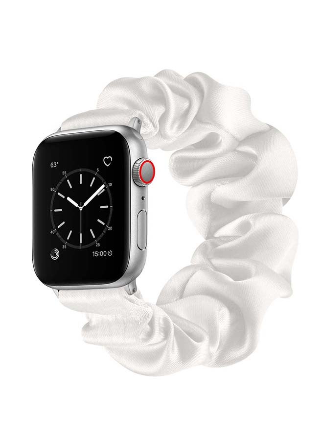 Perfii Flexi Elastic Solo Loop Band For Apple Watch Series 6/SE/5/4/3/2/1 White - Image 1