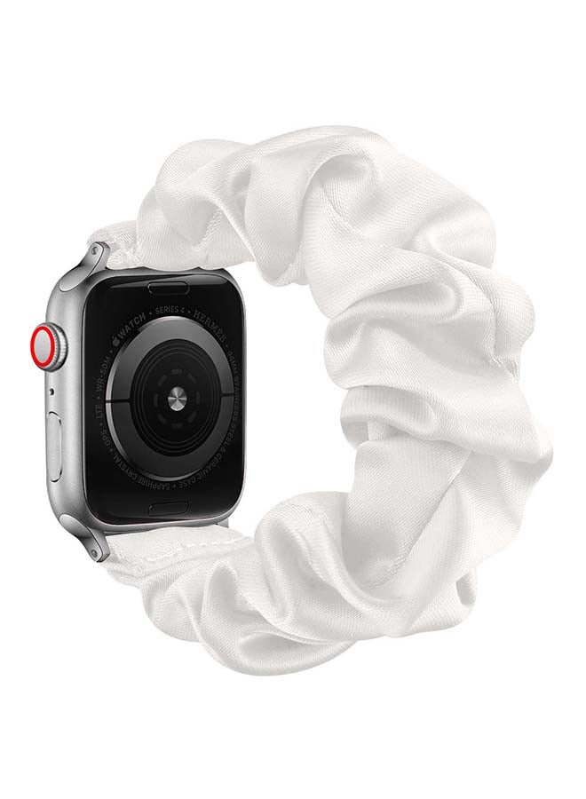 Perfii Flexi Elastic Solo Loop Band For Apple Watch Series 6/SE/5/4/3/2/1 White - Image 2