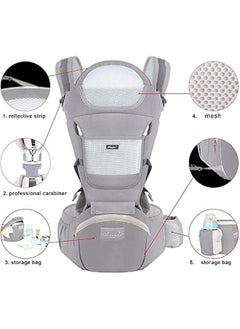 Baby Carrier with Hip Seat MultiFunctional 9 in 1 Baby Back Carrier Convenient Breathable Easytouse Baby Carrier With Storage Function Suitable For 036 Months Baby Toddler - pzsku/ZFB9702815ED0E5782274Z/45/_/1723537458/6646a077-3367-4cfd-9227-af9a22dbe777