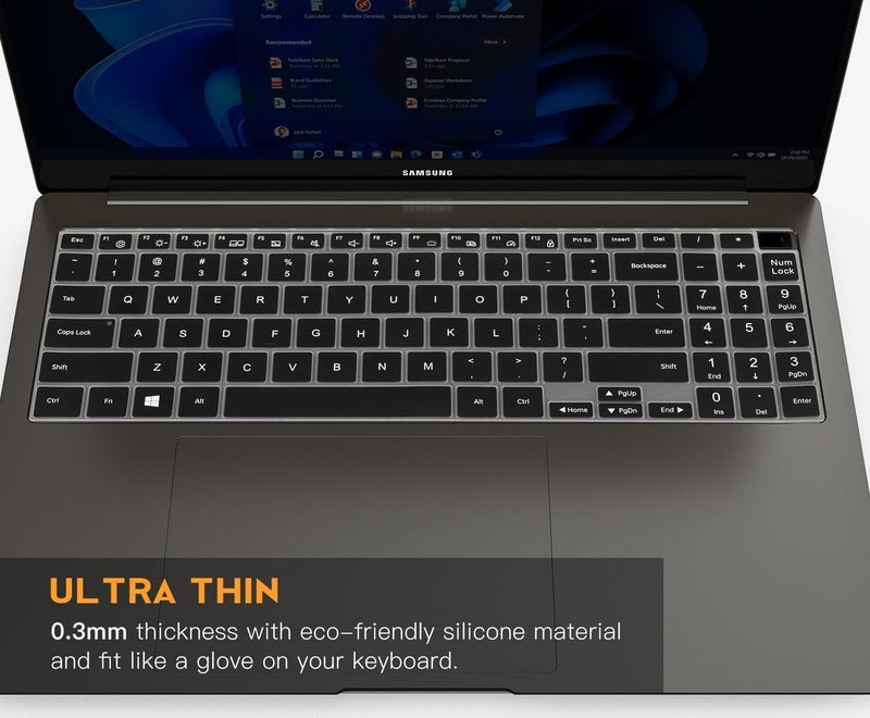 Capsa Keyboard Cover for Samsung Galaxy Book Pro 360 15.6 and Book 2 Pro 360 15.6", Galaxy Book Pro, Samsung Galaxy Book Pro 360 & Galaxy Book Pro 15.6" Keyboard Skin Cover Protector... (Black) - Image 5