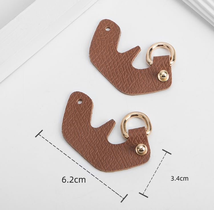 JZS Purse Straps Replacement, Leather Crossbody Handbag Shoulder Strap Adjustable for Longchamp Bag Women, No Punch Required Handbag Conversion Kit (Pink) - Image 3