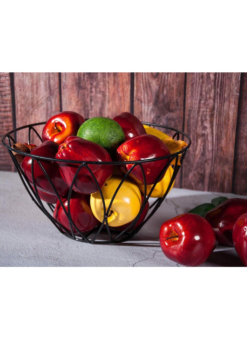 Toopify Toopify 16PCS Artificial Red Apples  Red Delicious Apple Plastic Fruit Fake Fruit Lifelike Simulation Apples for Home Kitchen Table Basket Decoration  3.43"" x 2.95""  - Image 4