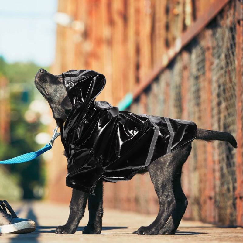 Dog Rain Coat Reusable Dog Rain Jacket Folding Dog Raincoat Reflective Rain Raincoat - Image 4